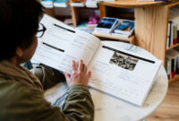 Livre généalogique - double page couple