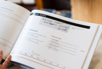 Livre généalogique - page couple signature